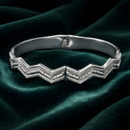 Aarvika CZ Crystal Chevron Crystal Bracelet – front view