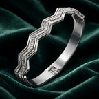 Aarvika CZ Crystal Chevron Crystal Bracelet – model wearing