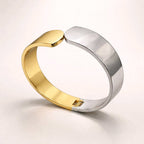 Aarvika Dual Tone Bold Cuff Bracelet – model wearing