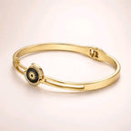 Aarvika Golden Sun Charm Bracelet – model wearing
