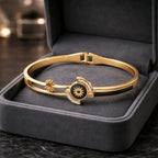 Aarvika Golden Sun Charm Bracelet – side view
