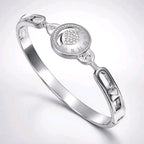 Aarvika CZ Crystal Moon & Heart Crystal Bracelet – side view