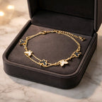 Aarvika Butterfly Charm Bracelet – front view