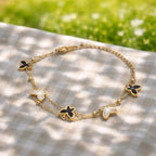 Aarvika Butterfly Charm Bracelet – model wearing