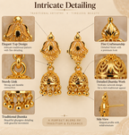 Aarvika Traditional Floral Jhumka Earrings