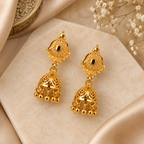Aarvika Traditional Floral Jhumka Earrings