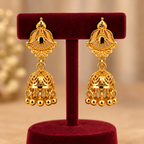 Aarvika Traditional Floral Jhumka Earrings