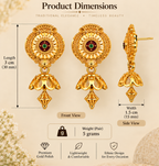 Aarvika Traditional Floral Jhumka Earrings
