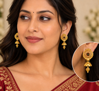 Aarvika Traditional Floral Jhumka Earrings