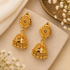 Aarvika Traditional Floral Jhumka Earrings
