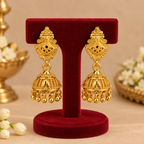 Aarvika Traditional Floral Jhumka Earrings