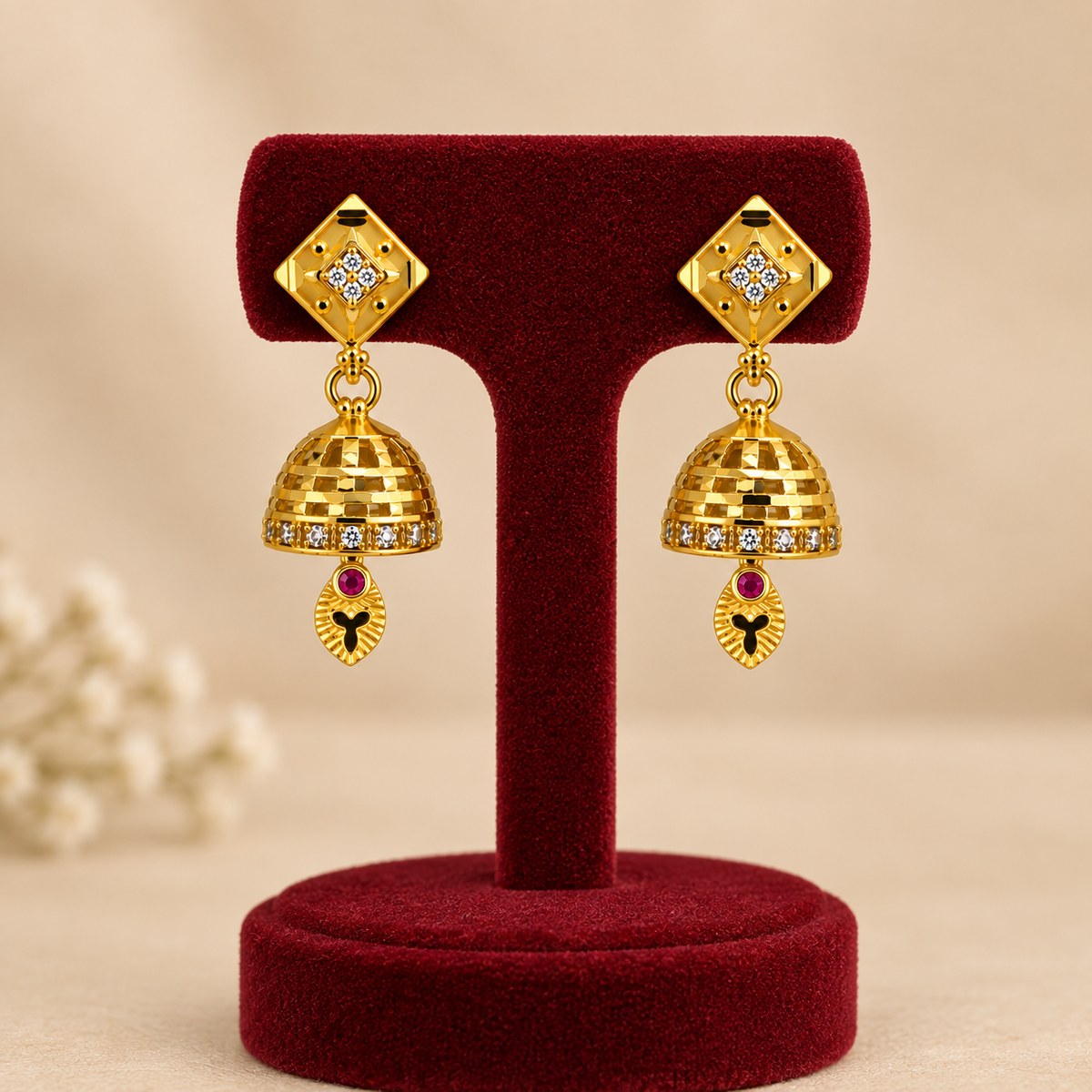 Aarvika Designer Jhumka Earrings