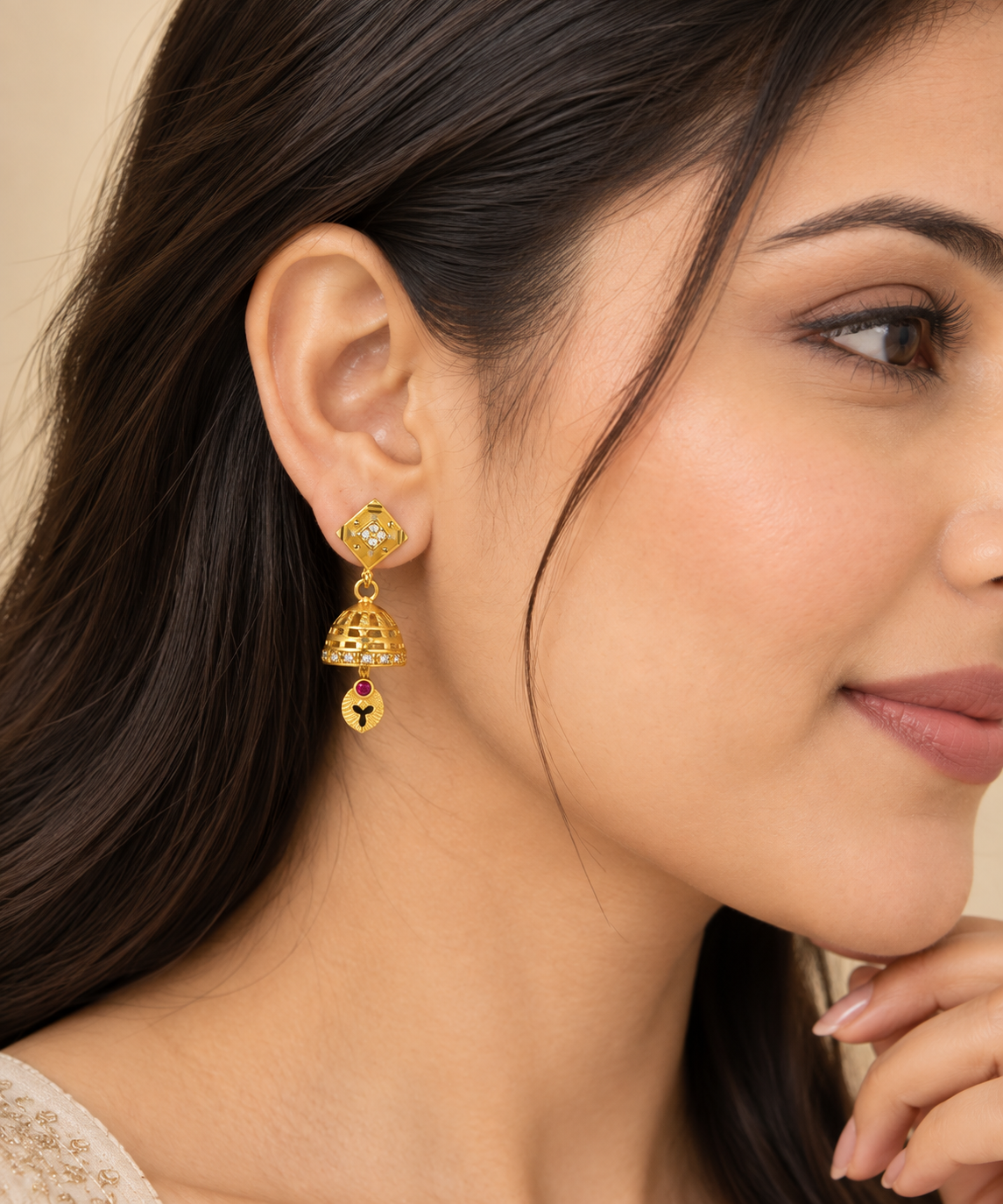 Aarvika Designer Jhumka Earrings