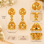 Aarvika Floral Jhumka Earrings and Girls