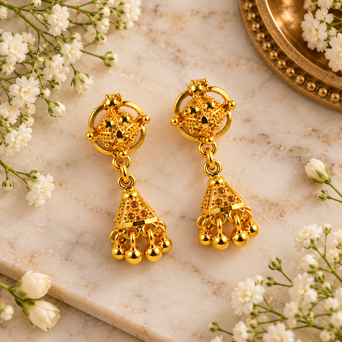 Aarvika Traditional Jhumka Earrings and Girls
