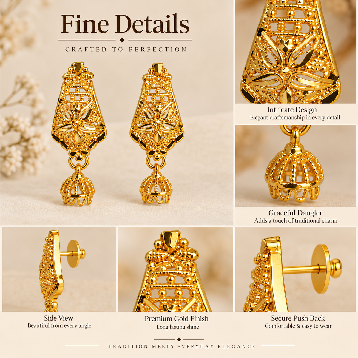 Aarvika Jhumka Drop Earrings