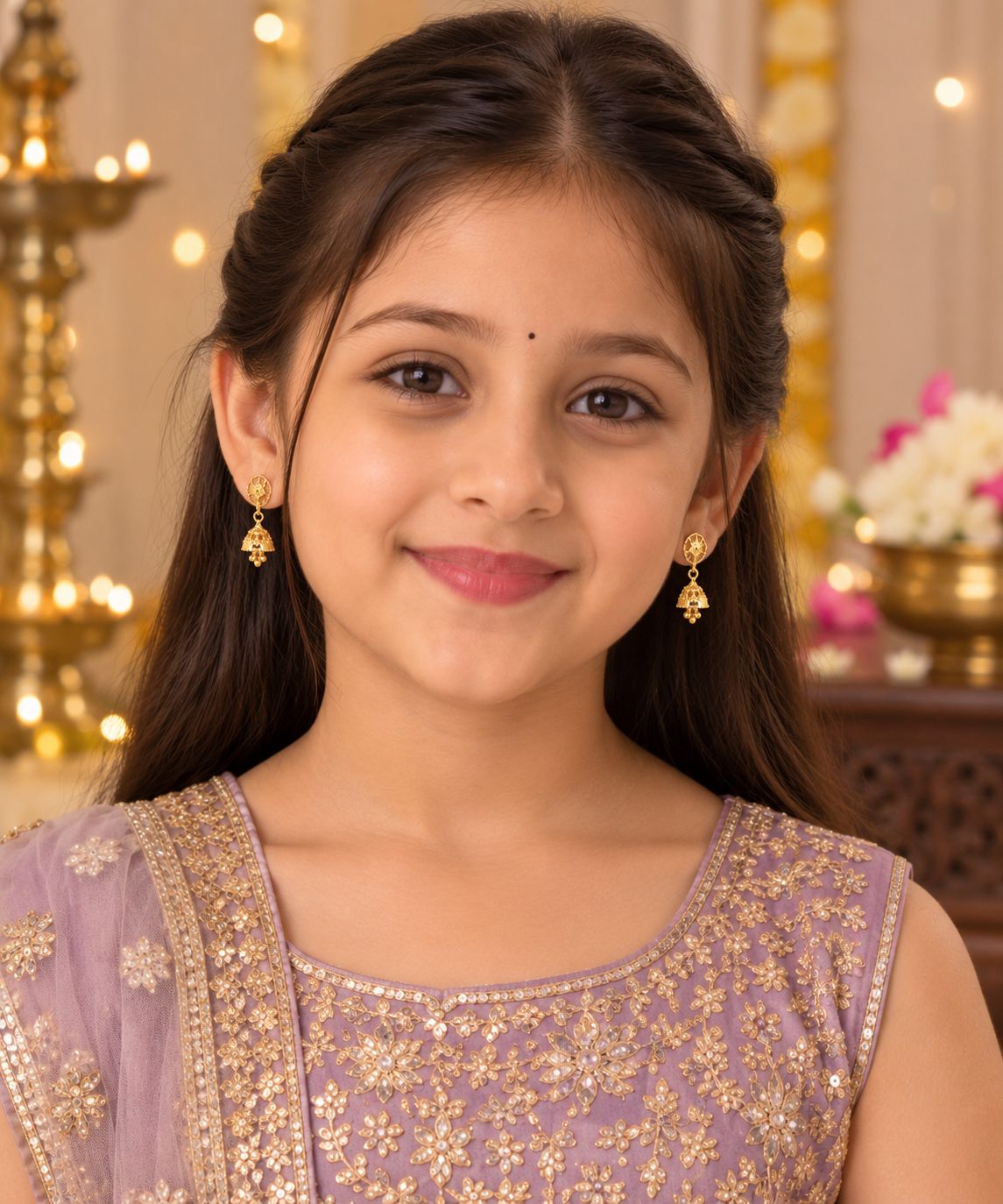 Aarvika Small Jhumka Earrings for Girls & Women