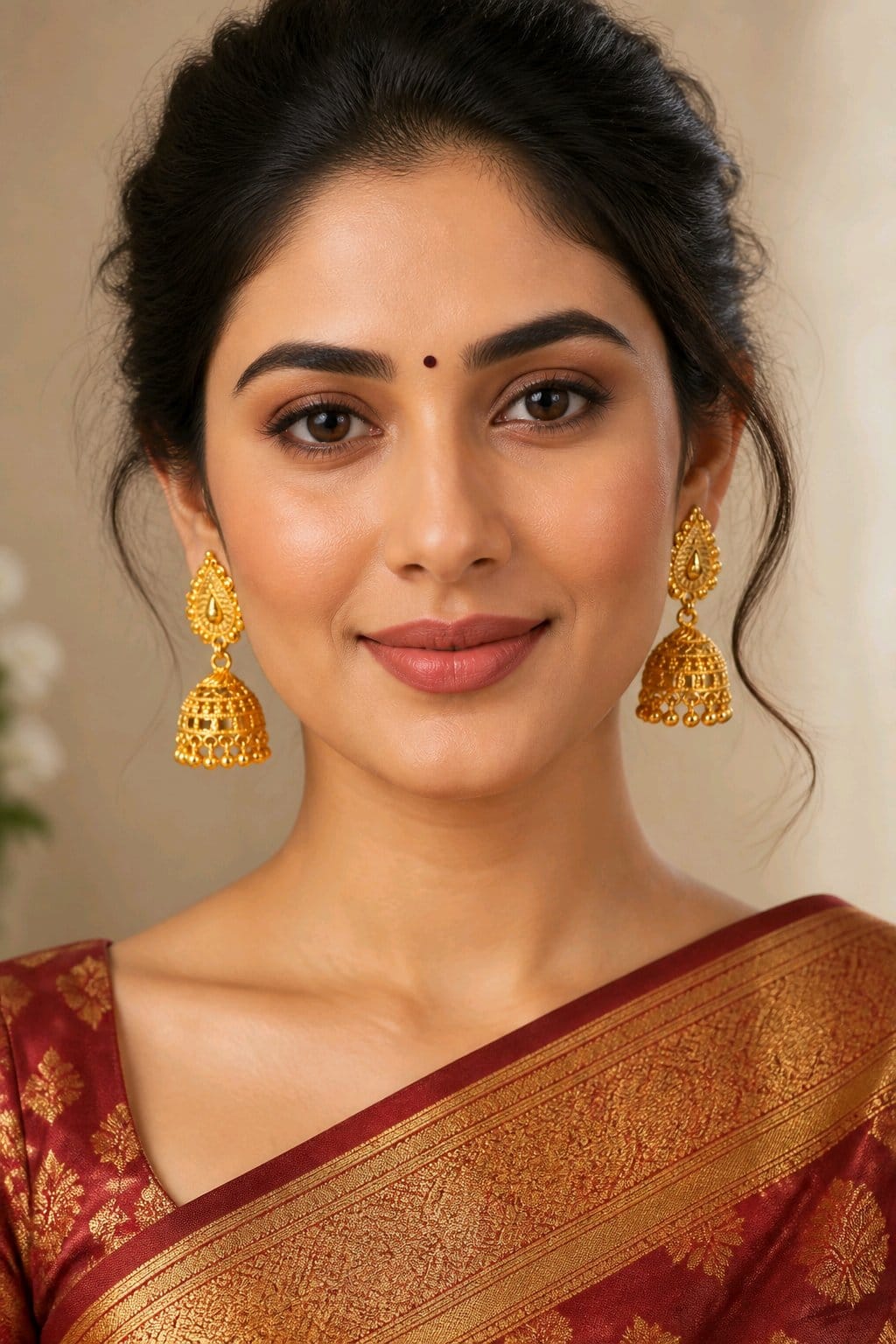 Aarvika Traditional Jhumka Earrings