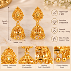 Aarvika Teardrop Jhumka Earrings