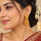Aarvika Teardrop Jhumka Earrings