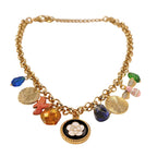 Aarvika Gold-Plated Luxe Multi-Charm Statement Necklace – full set