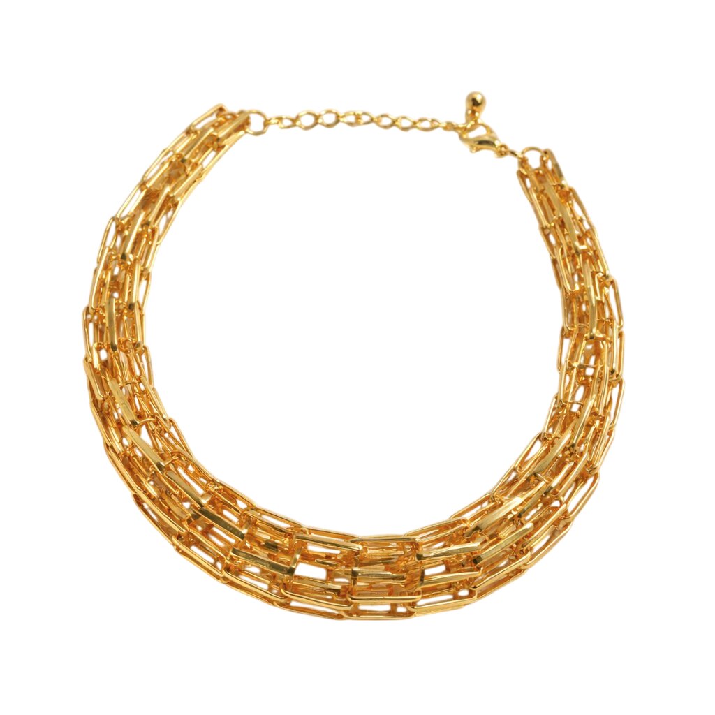 Aarvika Luxe Multi-Link Statement Necklace – full set