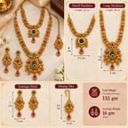 Aarvika Antique Gold Tone Bridal Traditional Jewellery Set