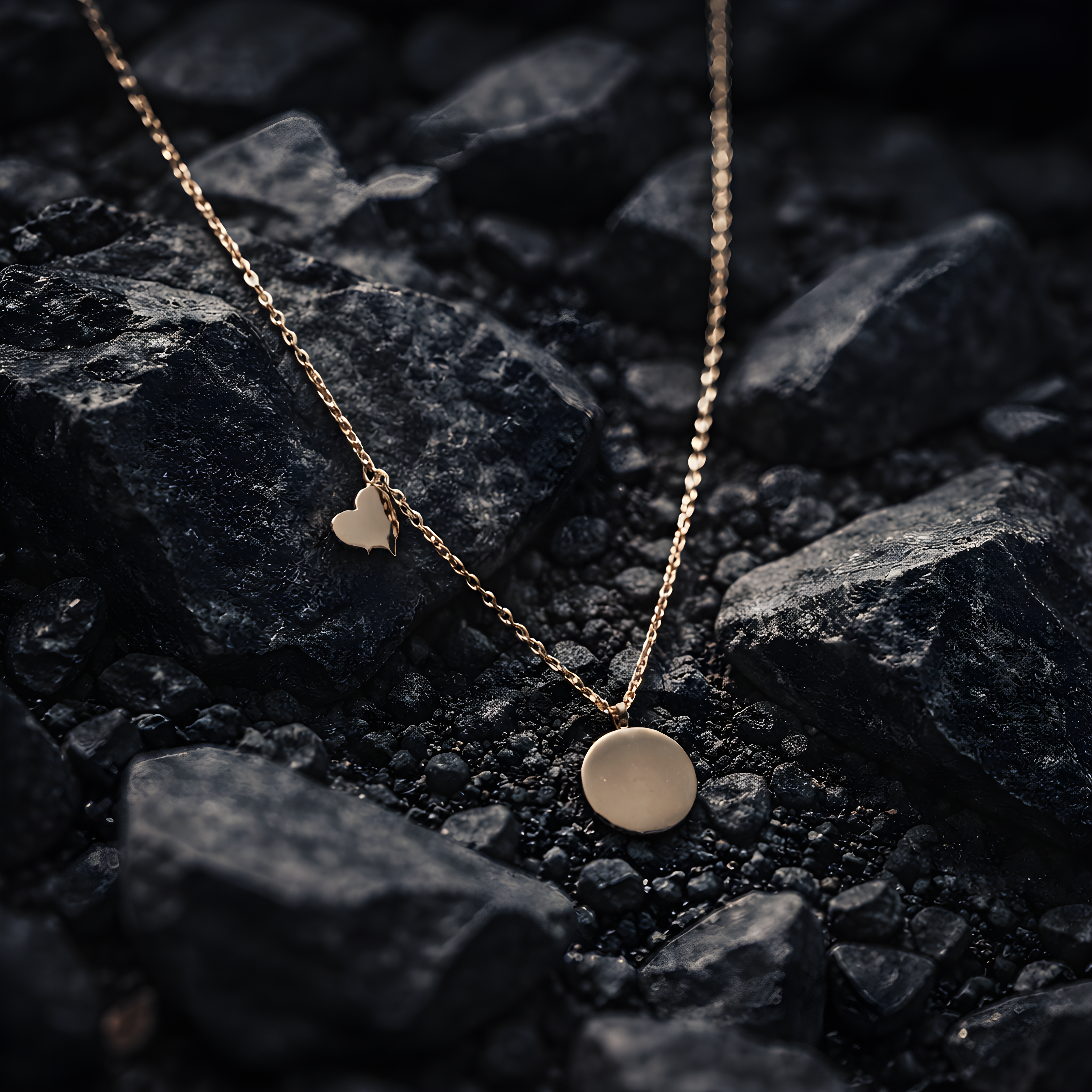 18K Gold-Plated Dual Charm Pendant Necklace