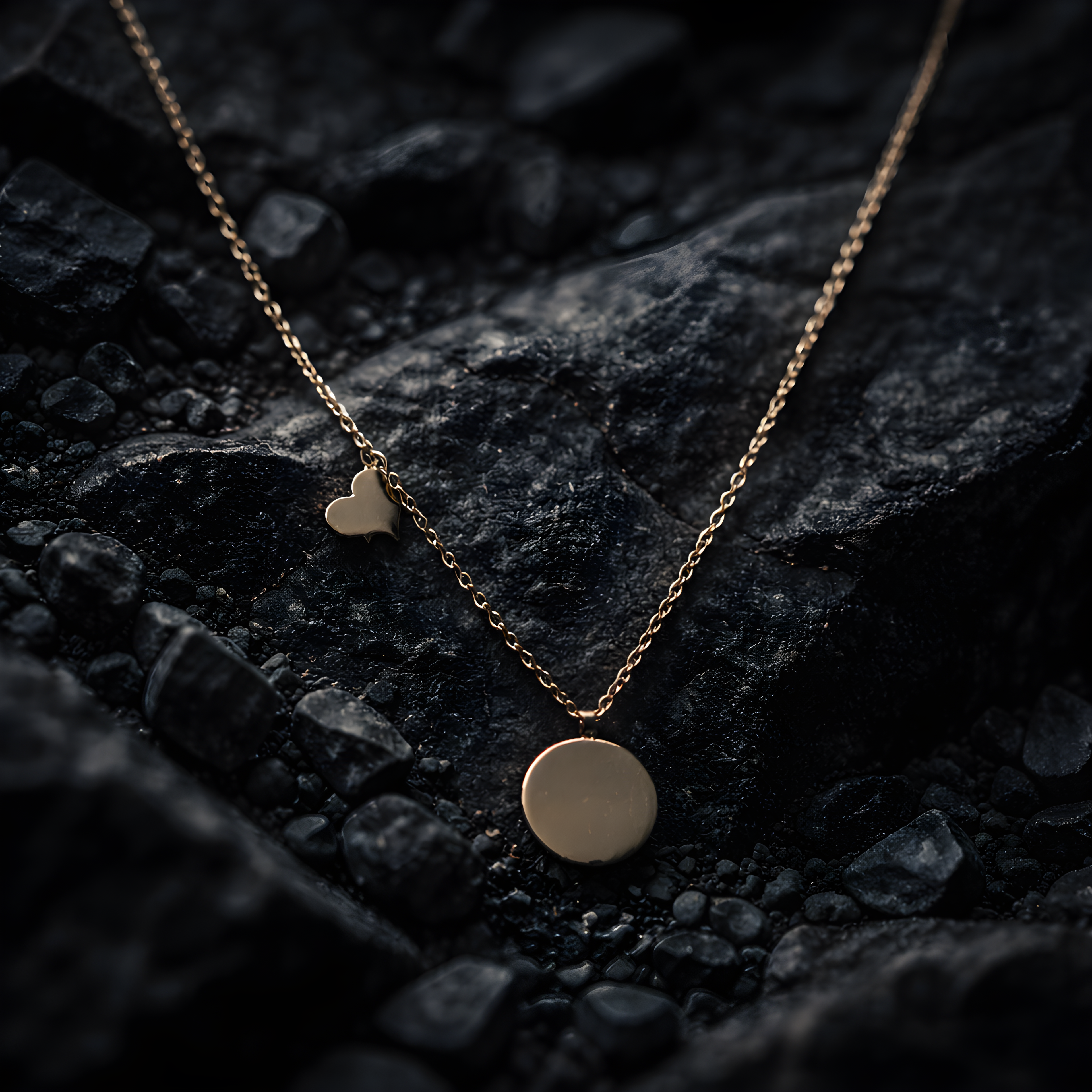 18K Gold-Plated Dual Charm Pendant Necklace