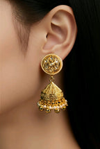 Aarvika Pearl Kundan Jhumka