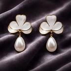 Aarvika White Clover Pearl Drops – flat lay