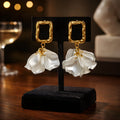 Aarvika Golden Frame Floral Drops – front view