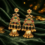 Aarvika Royal Kundan Jhumka – side view