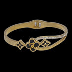 Aarvika Golden Black Charm Bracelet – back view