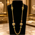 Aarvika 1.5GM Gold Forming Meenakari 1.5 GM Gold Forming Long Chain Necklace – front view