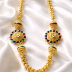 Aarvika 1.5GM Gold Forming Meenakari 1.5 GM Gold Forming Long Chain Necklace – back view