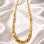 Aarvika 1.5GM Gold Forming Peacock Motif 1.5 GM Gold Forming Beaded Ethnic – full set
