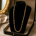 Aarvika Floral 1.5 GM Gold Forming Beaded Long Chain Necklace