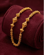 Aarvika 1.5GM Gold Forming 1.5 GM Gold Forming Traditional Long Chain Necklace – flat lay
