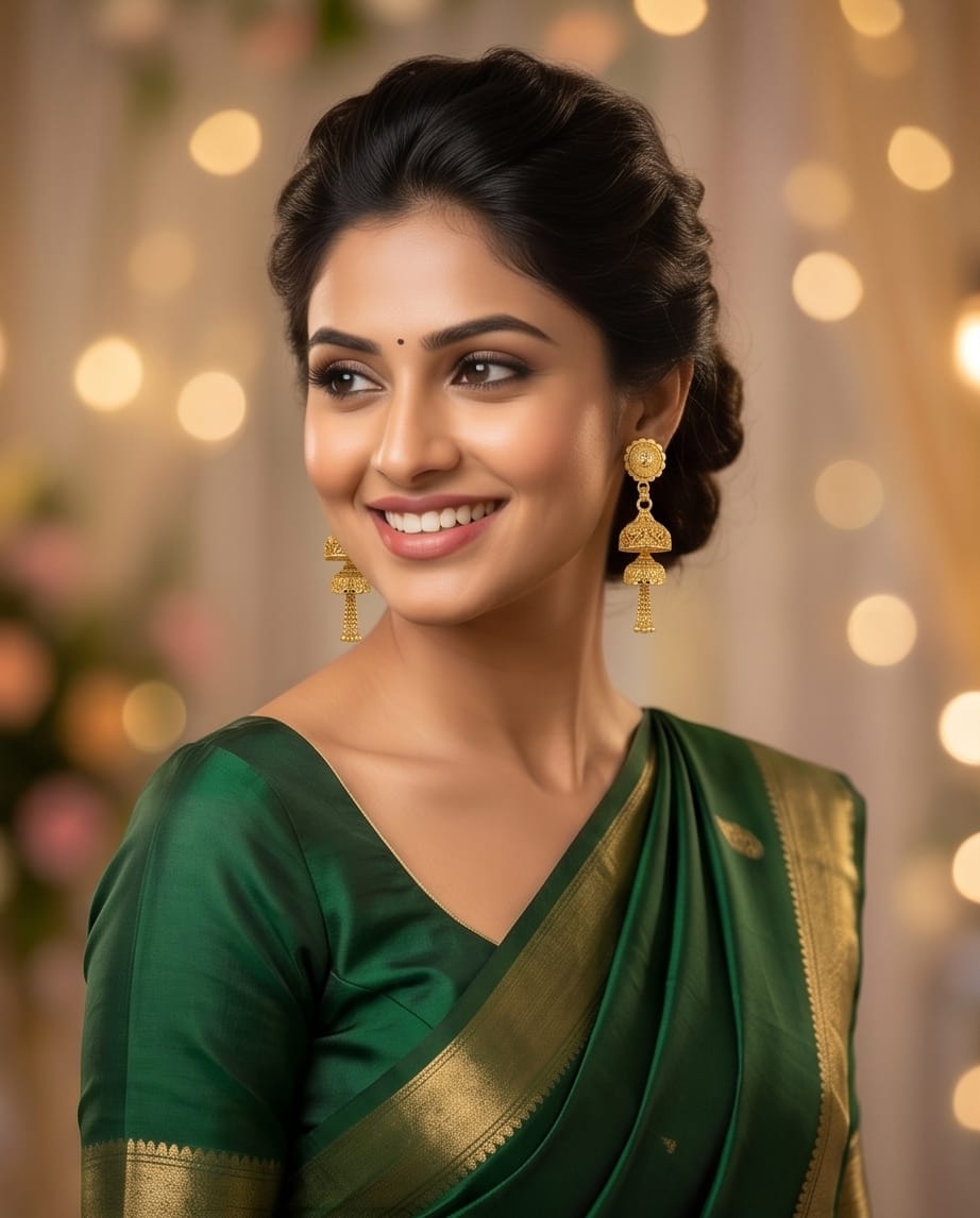Aarvika Gold-Tone Filigree Jhumki Tassel Earrings