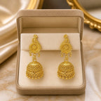 Aarvika Gold-Tone Paisley Jhumki Earrings