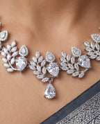 Aarvika Premium AD Crystal Necklace Set