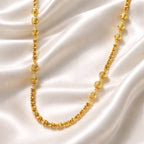 Aarvika Traditional 1.5 GM Gold Forming Beaded Ethnic Long Chain