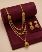 Aarvika 1.5 GM Gold Forming Long chain Necklace Set