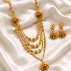 Aarvika 1.5 GM Gold Forming Long chain Necklace Set