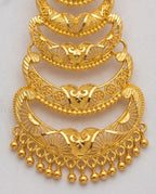 Aarvika Traditional Layered 1.5 GM Gold Forming Dangle Earrings