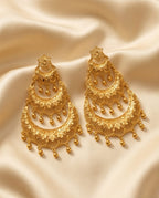 Aarvika Layered Chandbali 1.5 GM Gold Forming Earrings