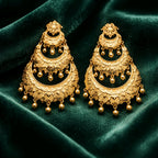Aarvika Layered Chandbali 1.5 GM Gold Forming Earrings