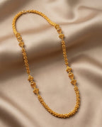 Aarvika 1.5GM Gold Forming 1.5 GM Gold Forming Traditional Long Chain Necklace – back view