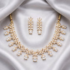 Aarvika Luxury AD Floral Necklace Set